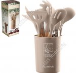 Кухонный набор 12предметов в стакане,бежевый (16)
