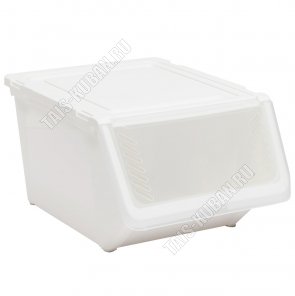 Контейнер д/хранения 11л белый (35х25,5 h19см) (16) 
