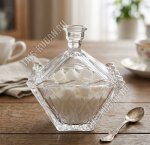 Сахарница с крышкой (квадрат) 0,3л 11х11см h12см 