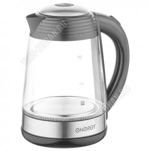 Чайник стекло 1,7л 2200Вт диск,поврот на 360,автооткл,внут.подсвет,защ.от перегр,черн (6) 