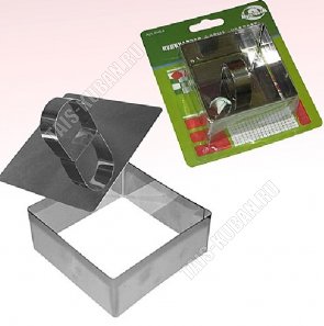 Форма-пресс д/салат и гарнира, квадр.(8х8 h4см) нерж (6) 