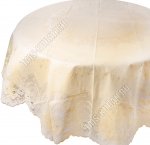 Скатерть ажурная, кругл.(d182см) бежев 