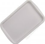 Поднос прям (29х19 h2см) серый, Бытпласт (14)