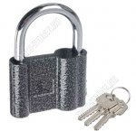 ЕРМАК Замок навесной 70мм,чугун,закал.дужка,тип ключа