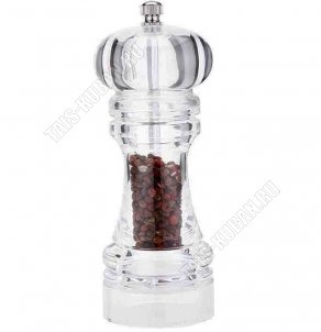 Мельница д/специй 60мл h18,5см (акрил) прозрачн