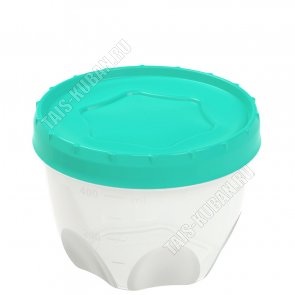 Контейнер кругл 0,6л винт.крышка (d11,5 h8,5см) (50) 