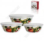 Набор эмалированных мисок 3шт
