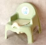 Горшок-кресло детский, с крышкой (31,5х29,5 h34,5см) ментол, Эльф (10) 