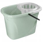 Ведро МОП  8л прямоуг, зелен.пудров (32х20 h23см) Homver (16)