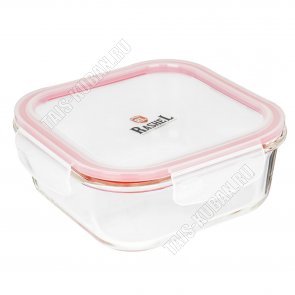 Контейнер д/продуктов,квадратный 1,2л 18х18 h6,5см (12) 