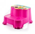 Подставка 2-х ступенч, на ножках (36,5х34,5 h22см) розовый (12) 