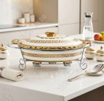 Мармит (керамика) 2,5л овал (35х25см h8см) 