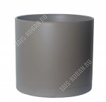 Кашпо цилиндр, корич.мат 24,5л d35 h32см (2) XXL