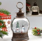 Фонарь новогодний, музыкальный (h24 h12см)