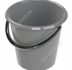 Ведро хозяйственное 15л (d36 h31см) серый. (10) 