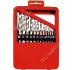 Н-р сверл по металлу 13шт, 2-8 мм (через 0,5 мм), HSS, метал.короб 