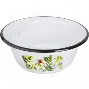 Свежая зелень Миска белый 0,8л (24) 