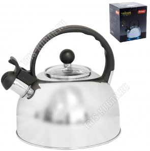 Чайник нерж 3,0л крышка стекло (6) 