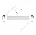 Вешалка (дерево) белый L28см, мет.клипсы (5)