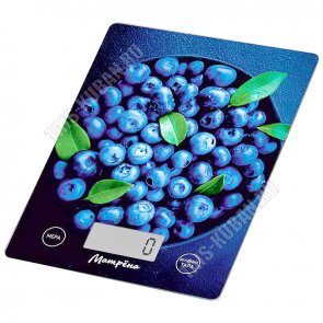 Весы кухонные эл. (стекло) до 7кг дел.1гр,прям.15х20см 