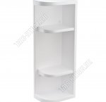 Полка углов.д/ванной 4-х яр, белый (19,5х13 h55см) фурн.в ком-те (6) 