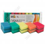Губка д/посуды, XL прям 10шт (95х65 h30мм) (30)