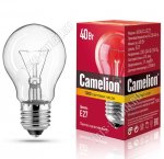 Camelion накалив. (груша) прозр Е27 40Вт,светов.поток 415Лм (h90 d50мм) (10) 