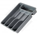 Лоток-вклад д/ст.приб. 5-ти секц (широкий) серый (33х29,5 h6см) (20)