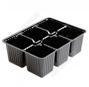 Кассета д/рассады 6 ячеек 190х180х70мм 