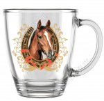 .Лошадь и подкова (стекло) Кружка 350мл (16)