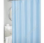 Шторы полиэтилен (180х180см) голубой,+кольца,уп.пакет