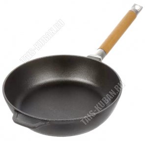 Сотейник со съемной деревянной ручкой d24см (8) 