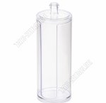 Контейнер д/ватных дисков (d7 h20см) с кр,прозрачн (20)