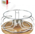 Подставка д/подогрева чайника d14см h7,5см,серебро (12)