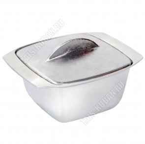 Гуляшница квадратная 1,5л 18х18 h10см с крышкой (10) 