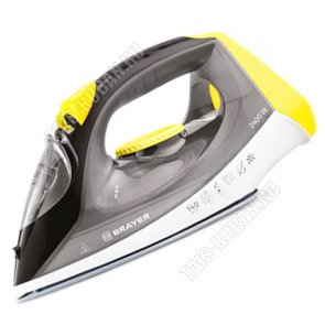 Утюг керам.подошв. 2400Вт д/воды 330мл,сер/желтый 
