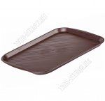 Поднос прям.(48х36 h2,5см) коричневый (10)
