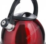 Чайник нерж 2,5л красный глянец (12) 