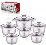 НАБОР Кастрюль ф.цилиндр, 6шт (1,9/2,7х2шт/3,6/4,7/6,1л d16/18/20/22/24см) (2) 