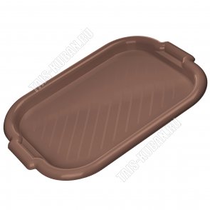 Поднос прям.(51х36 h3см) тём.коричнев (40) 