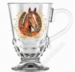 .Лошадь и подкова (стекло) Кружка 300мл (12)