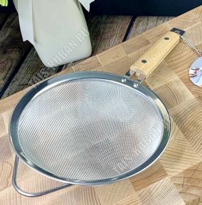 WOOD Сито d18см (двойное плетение) с деревянной ручкой,Lenardi (36) 