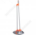 Набор Совок-бокс+Щётка h80см, 23х25см,ворс h10см,сер/оранж, Master House (12)