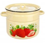 Клубника кремовый Кастрюля 12,5 л (цилиндр)