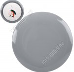 Расцвет Тарелка подстановочная d26,5см, серая, б/уп