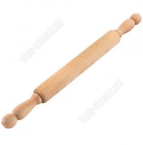 Бук Скалка L40см d5см с вращающимися ручками (12) 