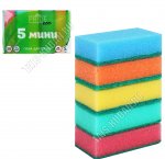 Губка д/посуды 5шт прям (75х45 h25мм) 