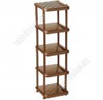 Этажерка д/обуви 5-ти ярус, коричн.(31х30 h84см) Idea (4) 