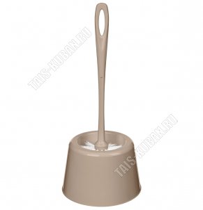 Ерш+подставка WC кругл, бежев (26) 