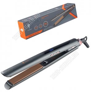 Выпрямитель д/волос, керамич. 55Вт пласт.26х111мм, макс.t230°, черный/бронза (24) 
